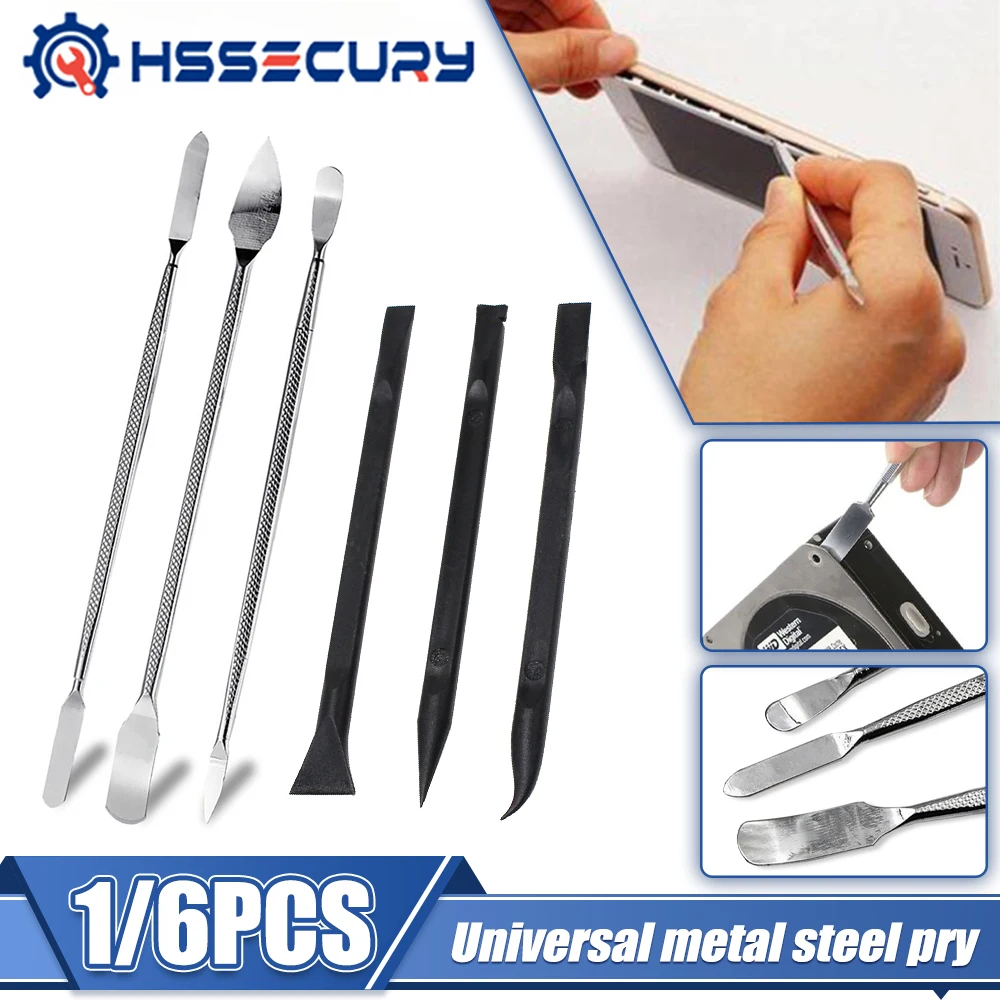 Universal Mobile Phone Repair Opening Tool Metal Disassemble Crowbar Metal Steel Pry Phone Hand Tool Set