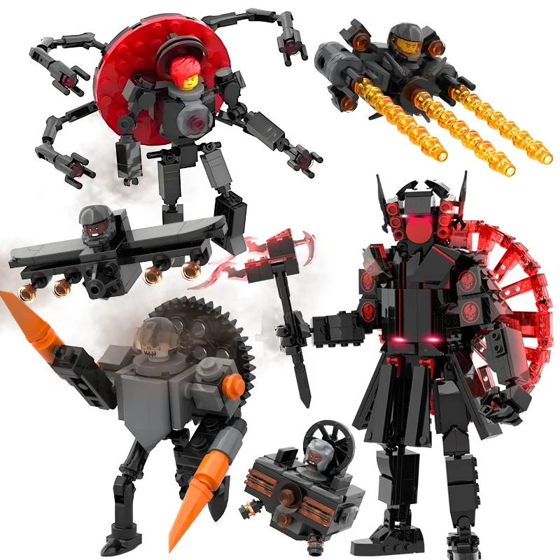 Skulbii-男の子と大人のためのビルディングブロック,組み立て用の