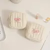1pc Minimalist Sanitary Cotton Bag, Cream Vent, Red Bag, Zero Wallet, Cotton Fabric Makeup Bag 3