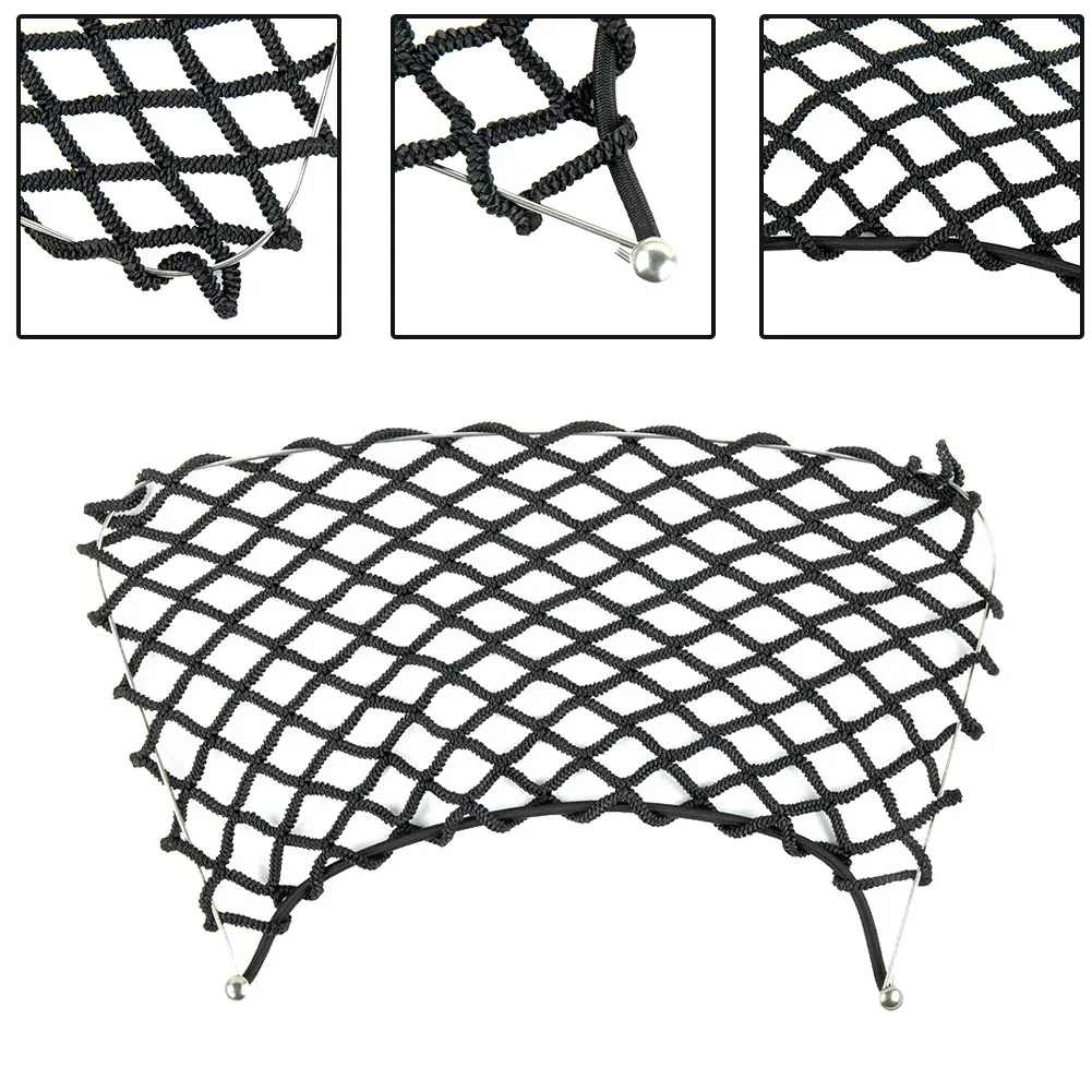 Car Storage Mesh Trunk Net Elastic Net String Bag Pocket Black Storage Per Benz Smart Fortwo 451 2009-2014 Accessori Universali