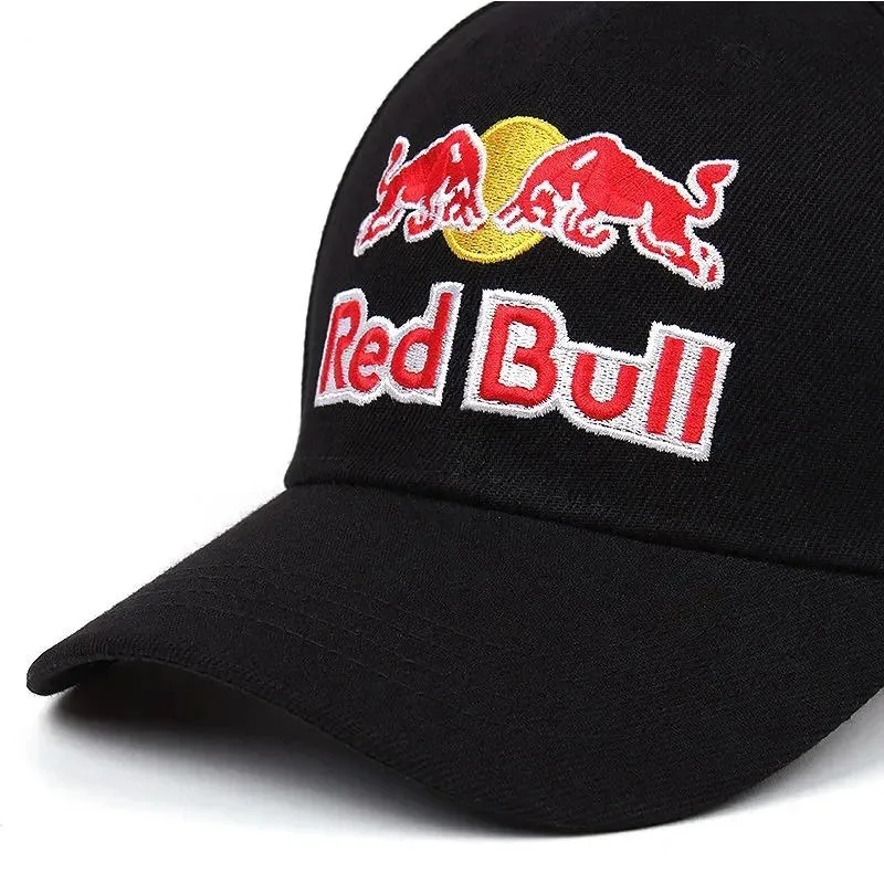 Classic Black Red Bull Baseball Hat Red Bull Racing Hat Men's and Women's Outdoor Sports Red Bull Hat Sunscreen Red Bull Sun Hat 3
