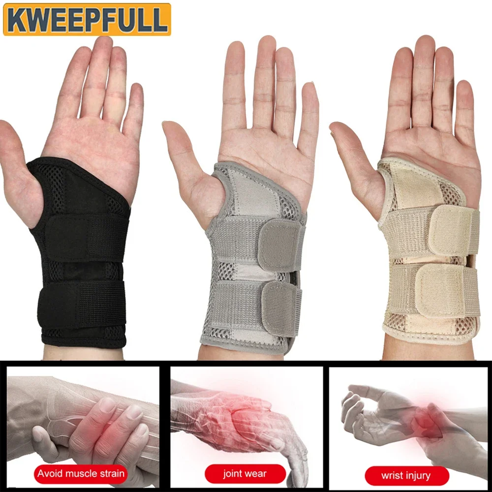 

KWEEPFULL Carpal Tunnel Wrist Brace Adjustable Wrist Support Brace Wrist Compression Wrap for Arthritis Tendinitis Pain Relief