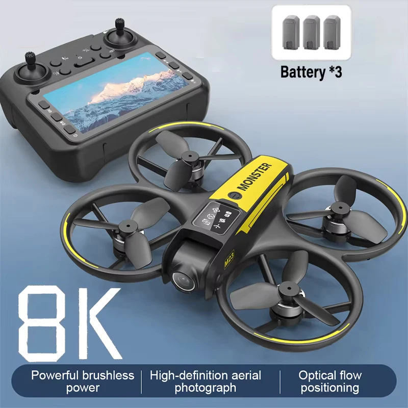 Drone M23 8K Double Caméra GPS 5G WiFi Moteur Sans Balais 3 Batteries