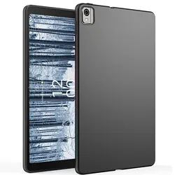 Black Soft TPU Shockproof Protective Tablet Case - Slim Anti-Drop Silicone Cover for Nokia T21 10.4 2022 (Soft Black Cover)