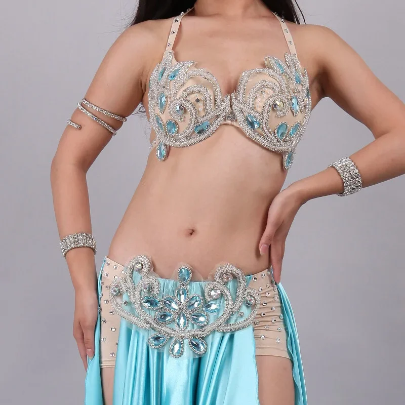 Belly Dance Performance Costume Set Fairy Style Diamond-studded Large Hand  Made Bra +long Skirt 2pcs Oriental Belly Dance Set - Belly Dancing -  AliExpress
