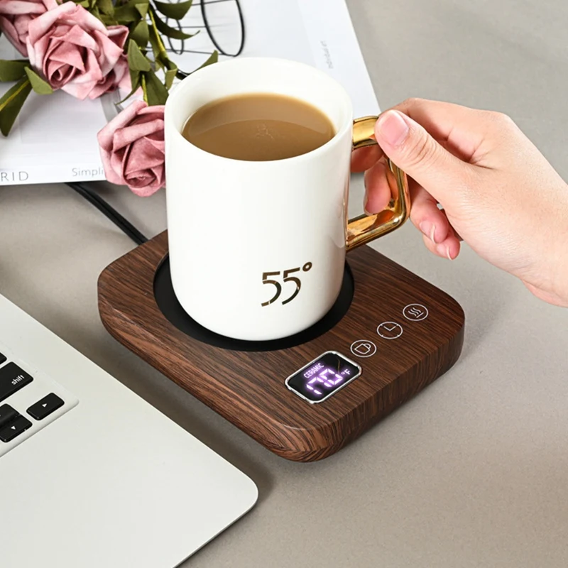 Smart Coffee Mug Warmer,Wax Candle Warmer Plate With Timer, Electric Coffee Warmer With Auto Shut Off Easy To Use 6