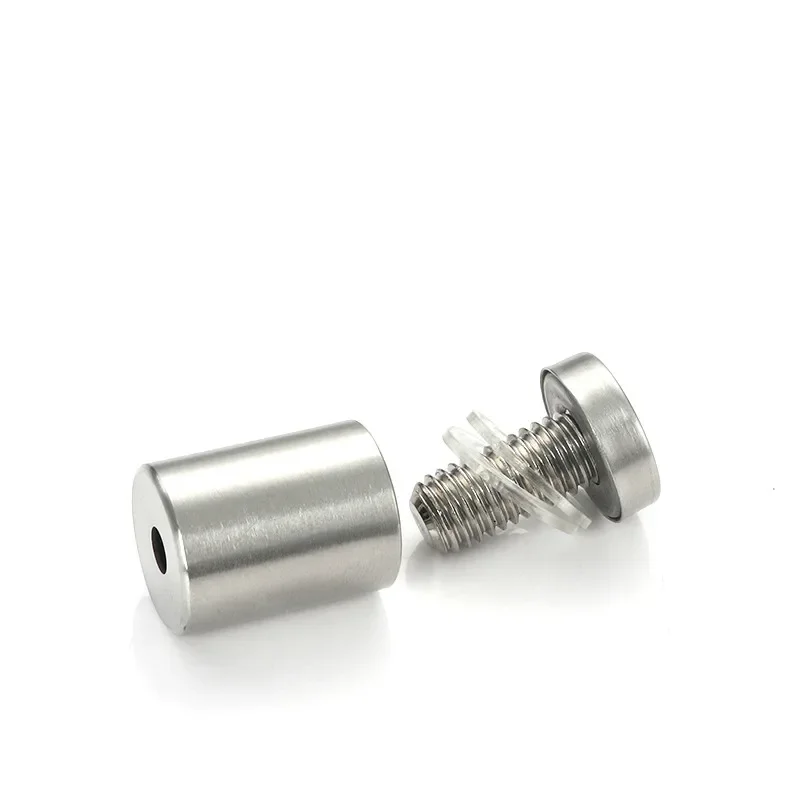 Description Picture 3 of item10PCS Glass Fasteners 12mm Stainless Steel Acrylic Advertisement Standoffs Pin Nails Billboard Fixing Screws Hardware