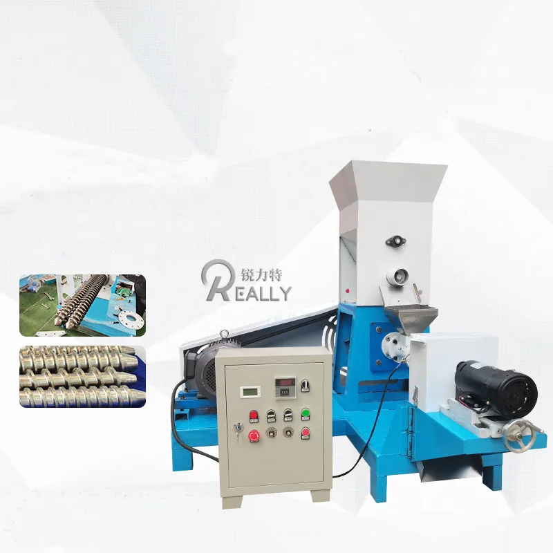 Industrial Floating Fish Feed Extrude Machine Dog Pet  Dry Food Pellet Making Machine Puffing Mill Extruder Production Line 3d full metal j head cr10 hotend extrude hot end kit for ender 3 cr10 10spro bowden extruder 12 24v 3d printer parts