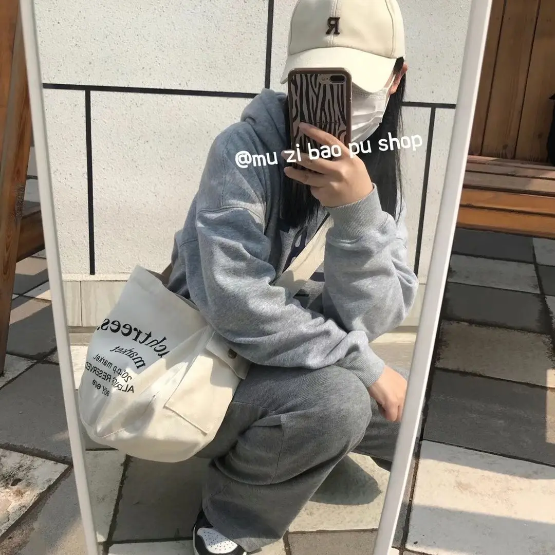 College Women's Khaki Canvas Messenger Bag - Vintage Retro Tote with Spacious Compartments, Multi-Functional Crossbody