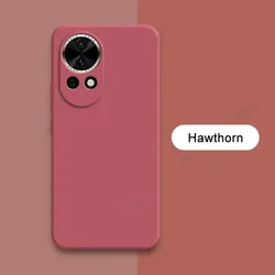 Luxury Dual Layer 360° Soft Liquid Silicone Phone Case for Huawei Nova 13Pro 5G (Hawthorn)