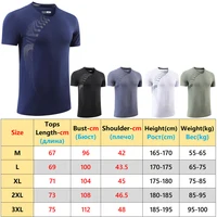 Men Quick Dry Shirts O Neck Fashion Print Nylon Fitness Training Breathable Short Sleeves Summer Running Causal Workout Tees 2