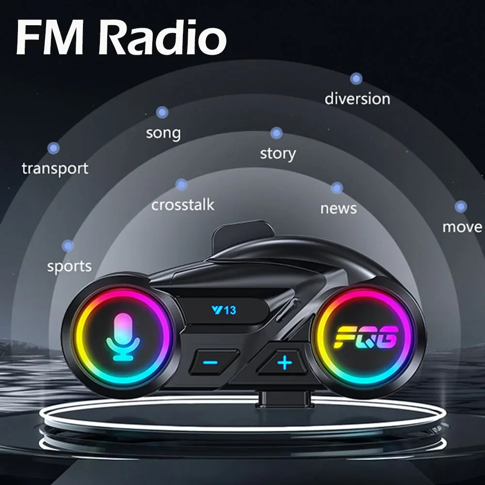 Y13 Helmet Headset Bluetooth 6.0 Waterproof