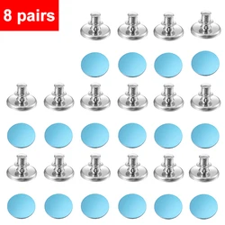 Curtain Magnetic Button Clips - Adjustable Light - Blocking Fasteners (4/8 Pairs) - 17mm (8 pairs)
