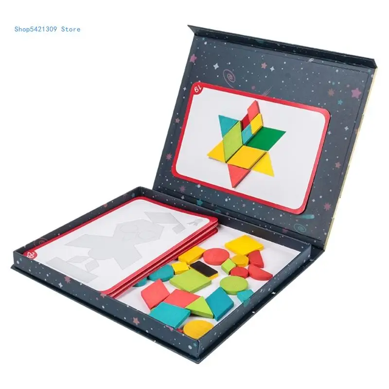

85WA Wooden Children Tangram Puzzle Montessori Learning Educational Toy