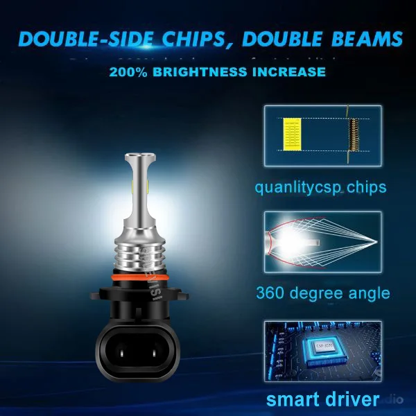 2x 자동차 LED 전구 LED 안개등 안개등 6000K 화이트 변환 Opel Insignia A 2008-2017 Corsa E 2014-2019 bombillas led