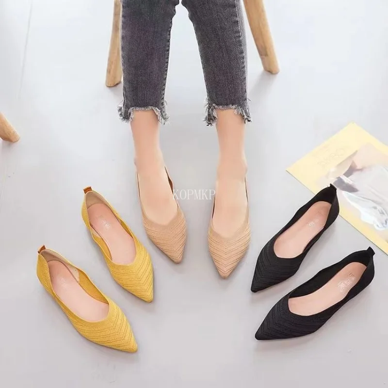 New Arrival 2023 Women Pointed Toe Beautiful and Fashion Summer Shoes Flat Ballerina Comfortable Casual Women Shoes Size 35-43
