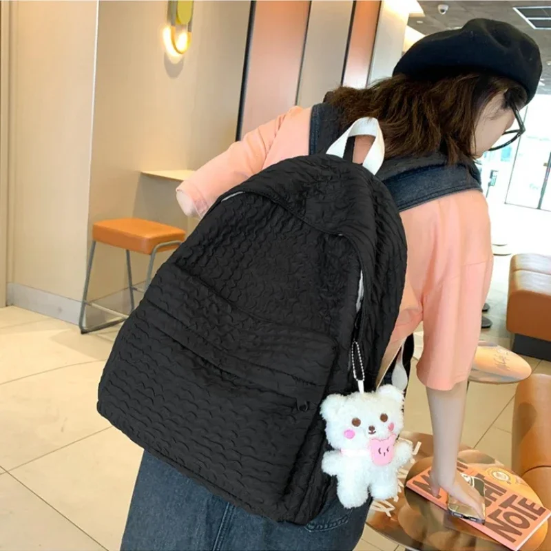 

Girls Canvas Candy Color Backpack for Students for Couples Schoolbags Women New Casual Fashion Backpack for Girls