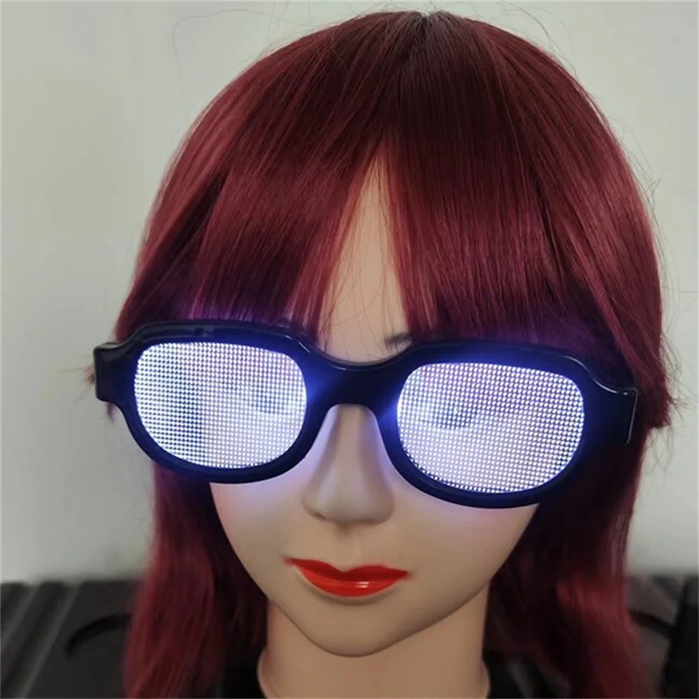 LED Technology Luminous Glasses Conan Same Funny Personality Performance Glasses Cosplay Props Party Christmas Decoration Gifts