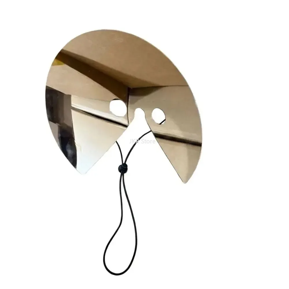 Máscara de Espejo Redonda Acrílica, Máscara Reflectante de Cara Completa, Accesorio de Distorsión Visual para Fotografía, Disfraz de Adulto para Fiesta