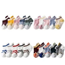 Children's Socks Non-slip Socks Skarpetki Dla Dzieci Meias De BebĂȘ Infantil Children's Polka Dot Socks 5 Pairs 0-12 Years Old