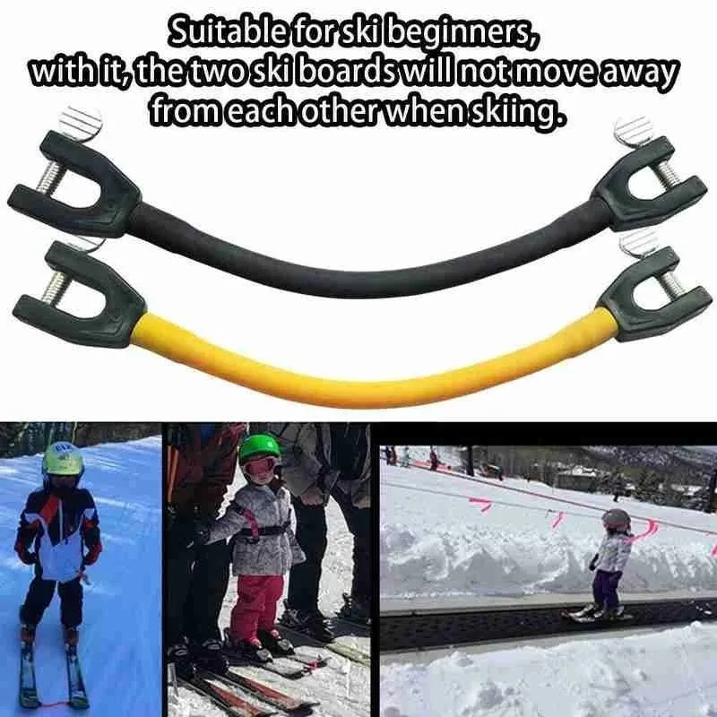 Ski Tip Connector For Beginners Ski Wedge Aid Connector For Children Adults Outdoor Training Exercise Sport Snowboarding Accesso