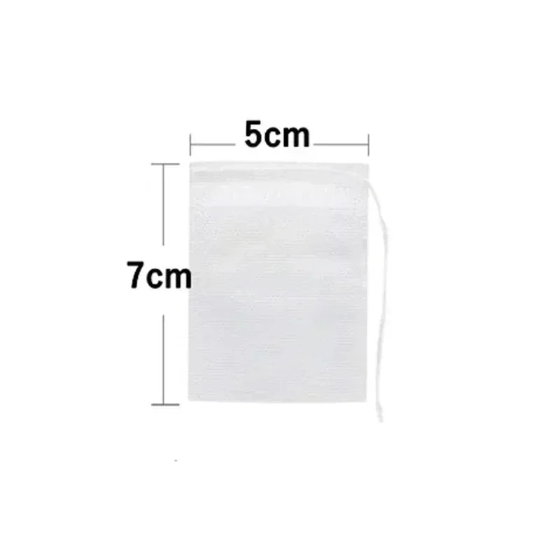 Eco-Friendly Disposable Non-Woven Fabric Tea Infuser Bags with String Seal