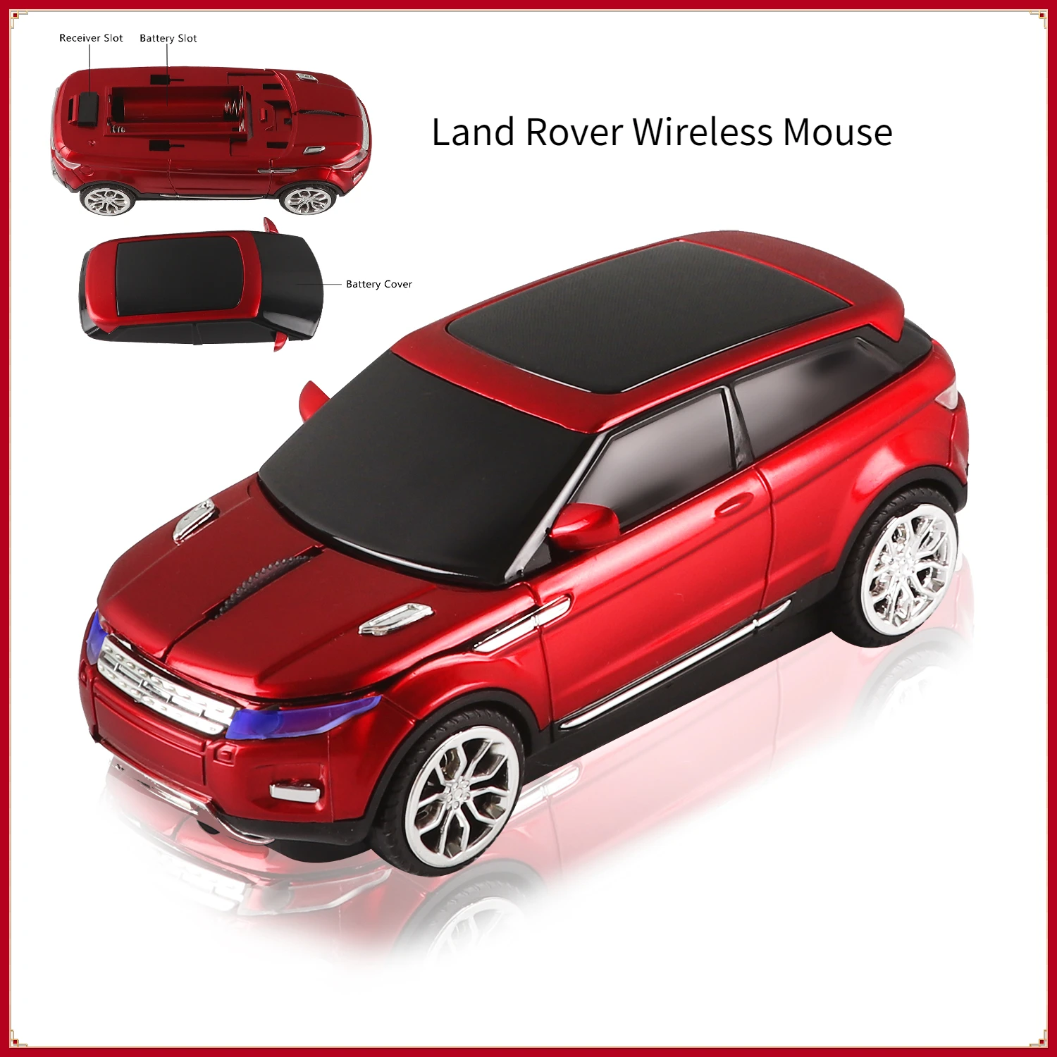 

Land Rover Wireless Mouse 2.4G Optical USB Mouse 3D Mini Office Computer Mice Ergonomic Gaming Mause For Laptop Desktop PC Mac
