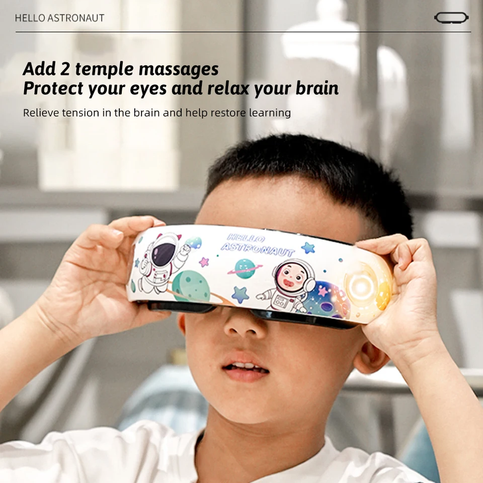 目のリラクゼーションとストレス解消のための快適なヘッド