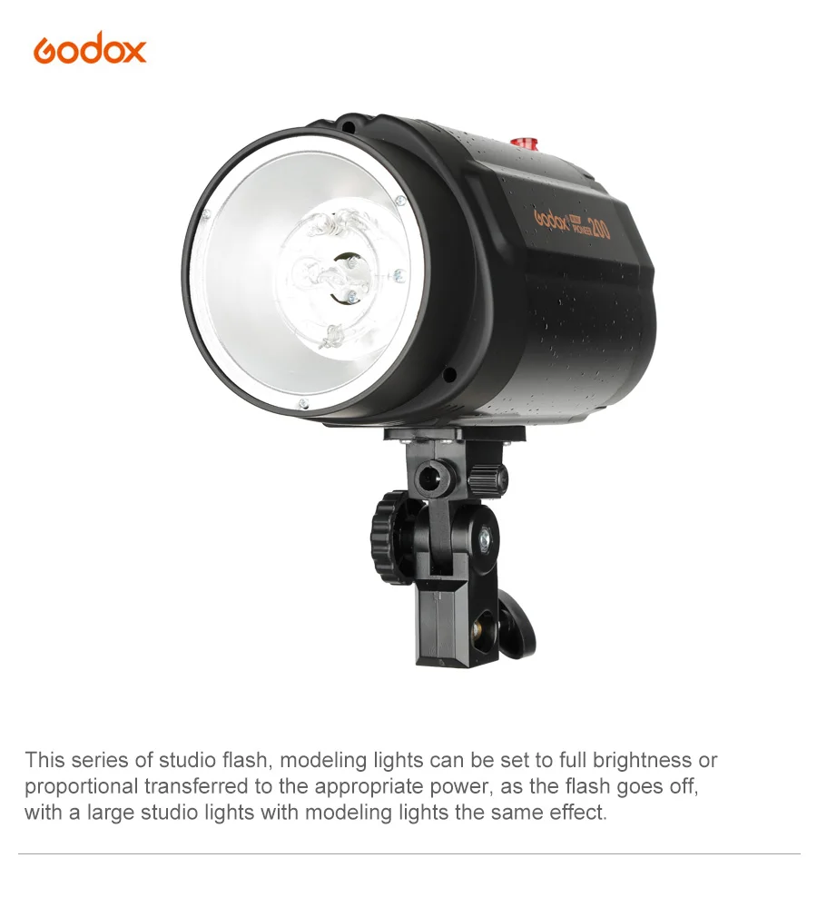Godox 200W Mini Studio Flash Monolight Photography Photo Studio Strobe Flash Lig