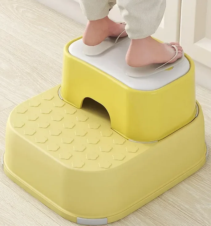Kids Non-slip Sturdy Detachable Footstool Baby Wash Step Washing Stool Wash Face Footstool Children's Chair Bench