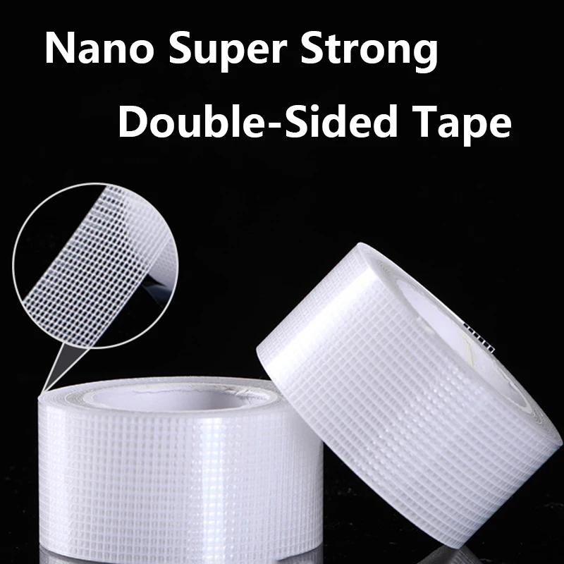 Nano Tape Nastro Biadesivo Super Resistente Adesivo Extra Appiccicoso Antiscivolo Impermeabile Trasparente Cucina Bagno Forniture Nastri