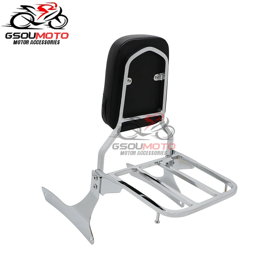Black Passenger Backrest Sissy Bar Pad for Suzuki Boulevard C90/ VL1500 Intruder | Leather | Rear | Easy Clean Black Passenger Backrest Sissy Bar Pad for Suzuki Boulevard C90/ VL1500 Intruder | Leather | Rear | Easy Clean