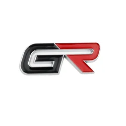 GR Logo Car Emblem Decal - Stylish Exterior Trunk and Grille Accessory (Sticker - C)