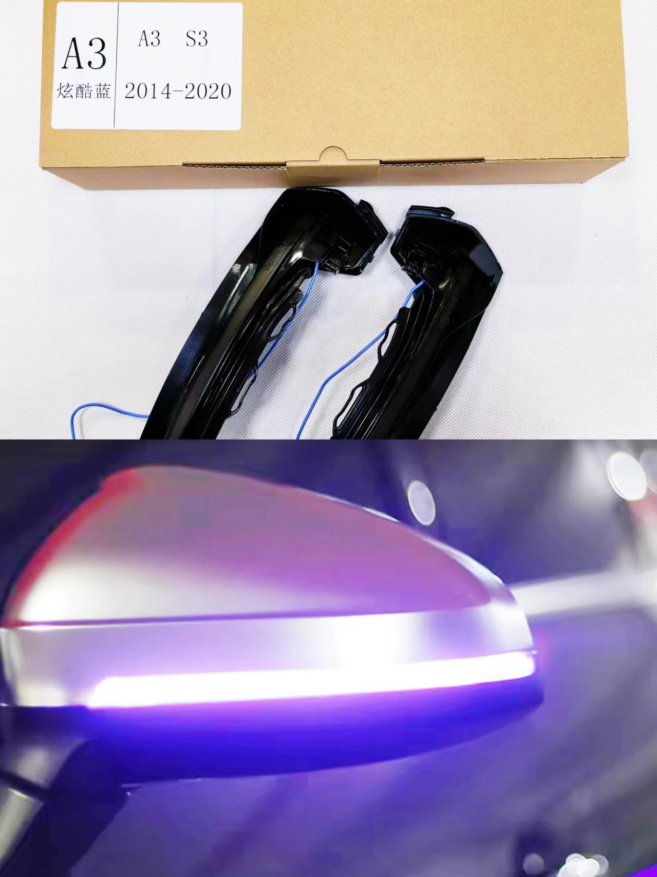 

Dynamic blinker for A3 8V S3 RS3 Side Mirror light LED Turn Signal 2013 2014 2015 2016 2017 2018 2019 2020 Arrow flasher