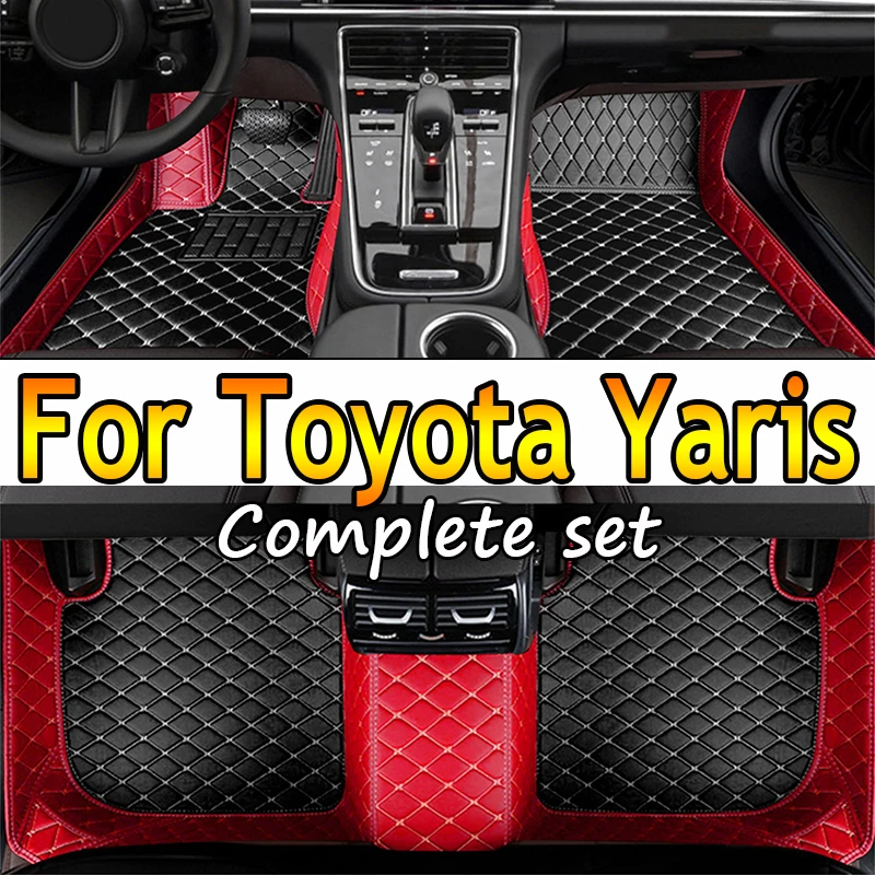 Car Floor Mats For Toyota Yaris 2008 2009 2010 2011 2012 2013 Custom Auto Foot Pads Automobile Carpet Cover Interior Accessories