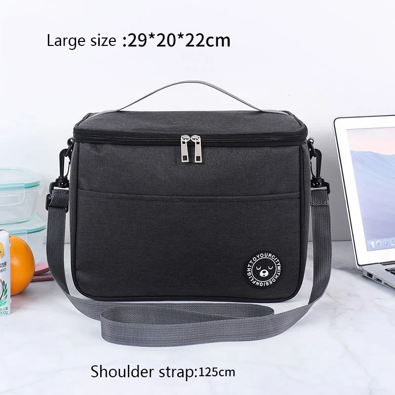 2023 New 12L Thermal Cooler Bag Waterproof Picnic Cooler Lunch Bag Camping Ice Pack Women Kids Lunch Box Insulated Bag for Food food cooler bag waterproof portable thermal oxford lunch bag for women men kids large striped insulated lunch box bag tote