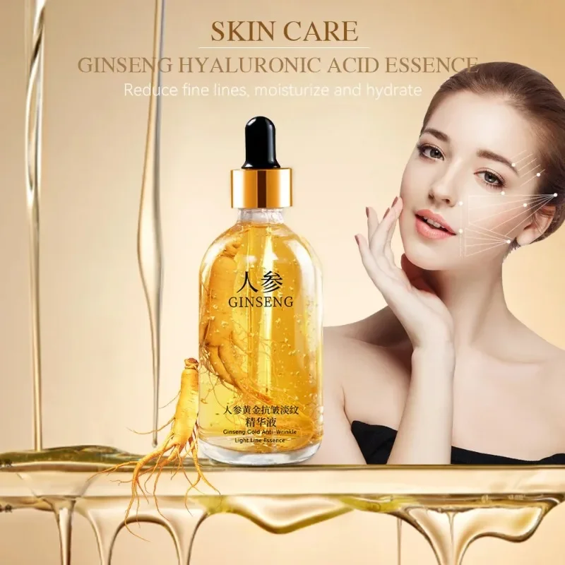 100ml 24k Gold Hyaluronic Acid Nicotinamide Face Serum Anti Aging Facial Lifting Collagen Essence Skin Care Whitening Serum 2
