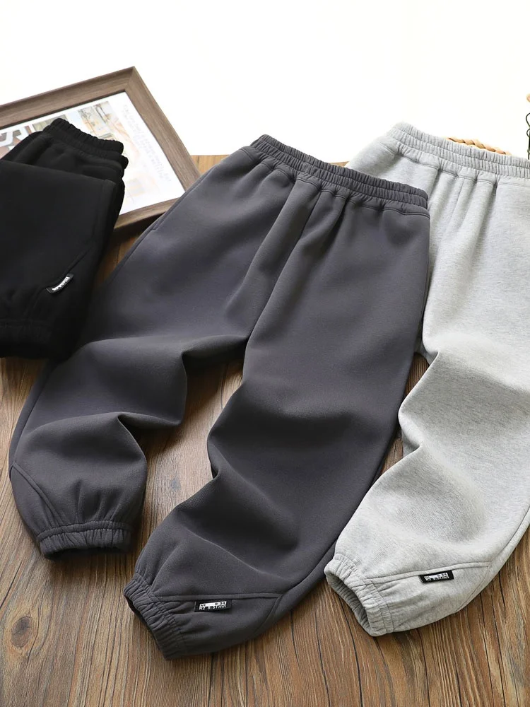 New 2025 Boys Sport Pants Spring Autumn Casual Long Loose Faionable Sweatpants Middle Large Children Versatile Comfortable