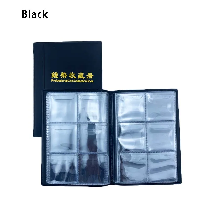 Coins Collection Album coins collection album 60 Piece/Coin Storage Book Can Put less than 40 mm Coins have Anti-slip cover Coin Hold Book 6 Grids/page