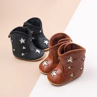 Baby Short Boots Five Pointed Star Design Spring & Autumn Anti Slip Casual Shoes for Baby Girl Boy Indoor Outdoor Walking Shoes 2