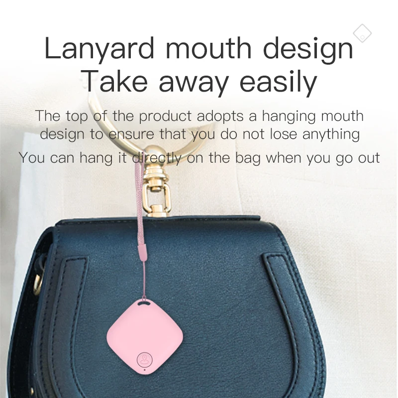 Mini Smart Wireless Bluetooth Tracker Pet Kids Key Location Finder Car Bag Suitcase Anti-Lost GPS Locator Device Alarm Tracker