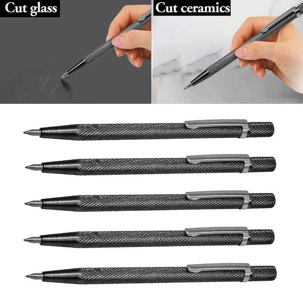 4PCS Metal Tile Cutting Pen For Tile Cutting For Ceramic Wood Carving Tungsten Carbide Tip Scriber Pen Marking Engraving Pen