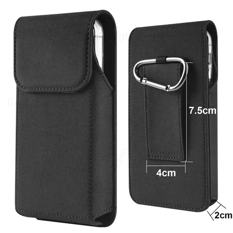 

For OPPO Find X7 Ultra Magnetic Nylon Cloth Phone Case Pouch For Find X6 X5 Pro Waterproof Flip Waist Bag For Oppo F23 F21 F19