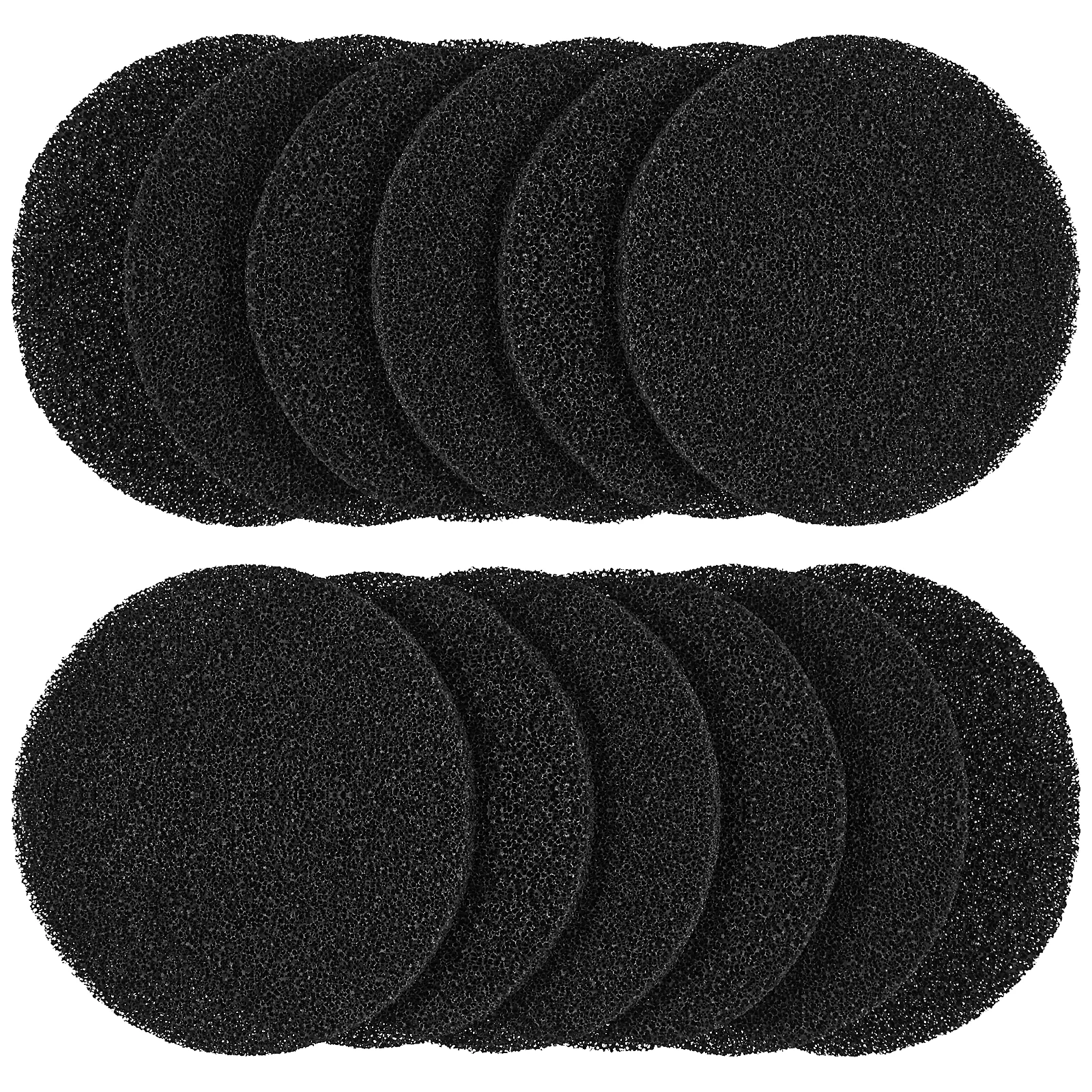 Bamboo Charcoal Air Purifier Activated Charcoal Odor Absorber Bamboo Charcoal Odor Absorber 12Pcs Compost Bin Filters sponge filter for Kitchen Compost Bin Activated Charcoal Round Reusable Replacement Filters