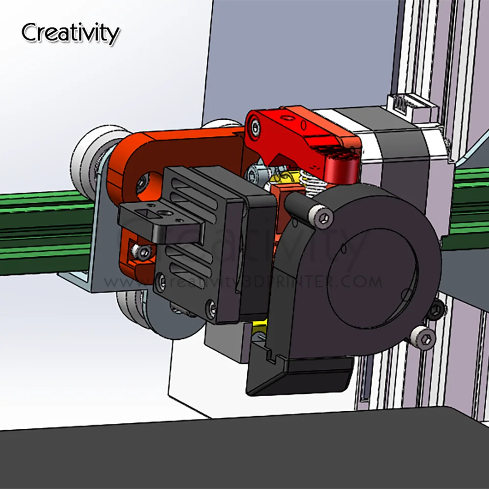 MK8 업그레이드 다이렉트 드라이브 핫엔드 키트 Ender-3/3S/Ender 3 V2/Ender-5/CR-10S/PRO Anet A8용 풀리 터보 팬 압출기 포함 12V/24V