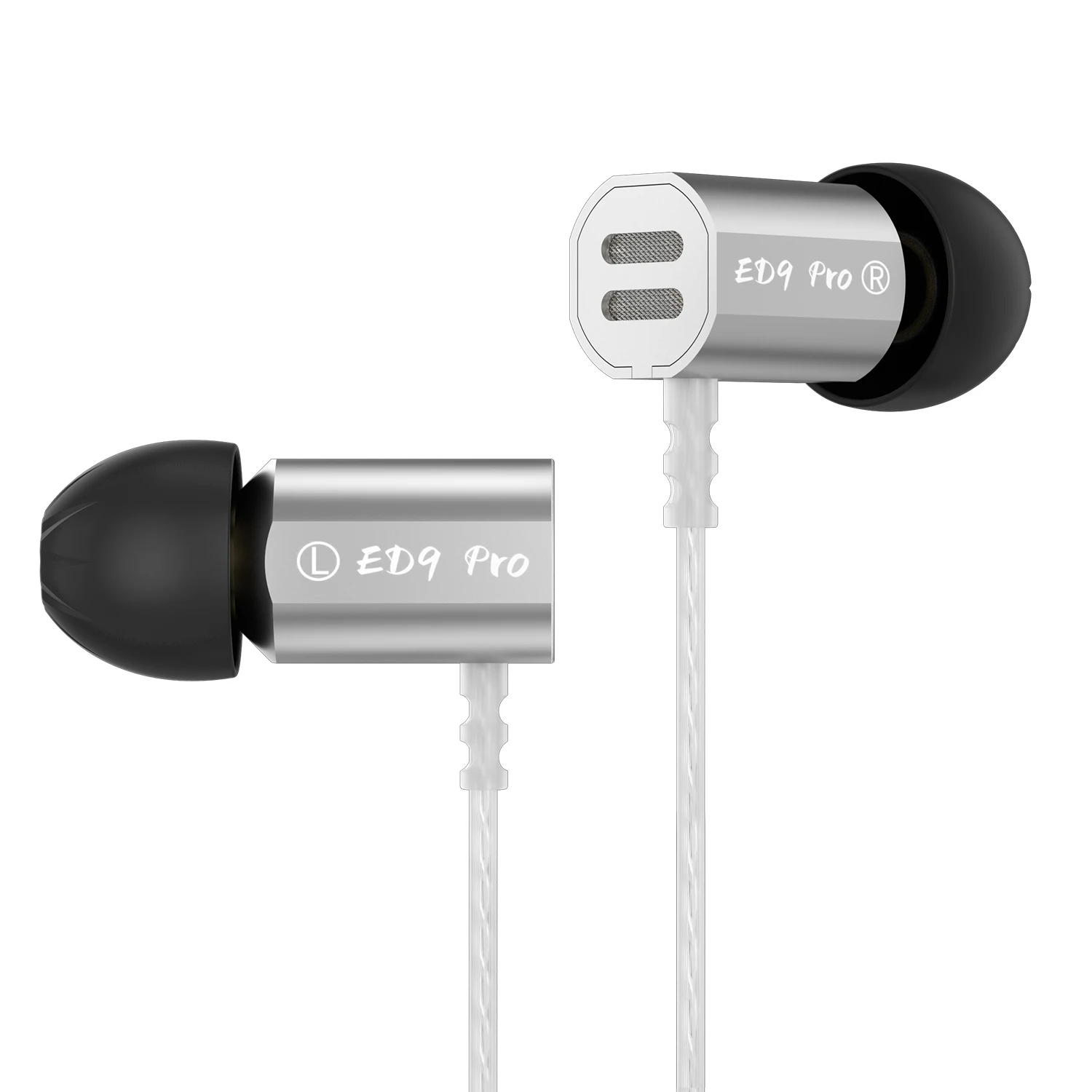 KZ ED9PRO In Ear Earphones Semi-Open Large Soundstage Dynamic Driver Bass Music Headset HIFI Zinc Alloy Metal Earphones ED9 PRO