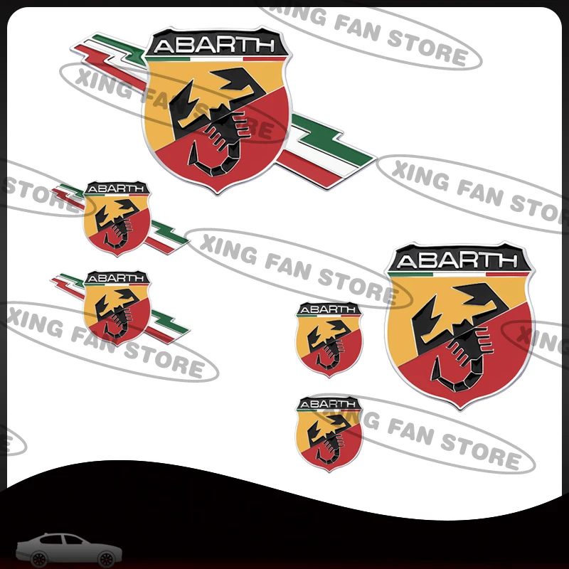 Auto Styling Per Abarth Scorpion Edition 500 595 695 Turismo Competition Emblem Car Rear Trunk Badge Decalcomania Body Sticker