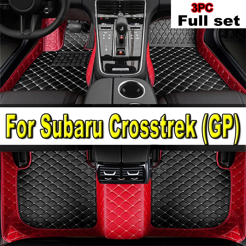 

Car Mats For Subaru XV Crosstrek GP 2013~2017 Leather Floor Mat Carpets Rugs Protective Pad Interior Parts Car Accessories 2014