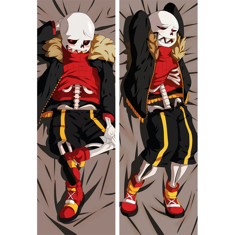 

Full Size Undertale Papdaki Pillow Case Cartoon Anime Game Hugging Body Pillowcase Kawaii Skeleton Papyrus Dakimakura Cover