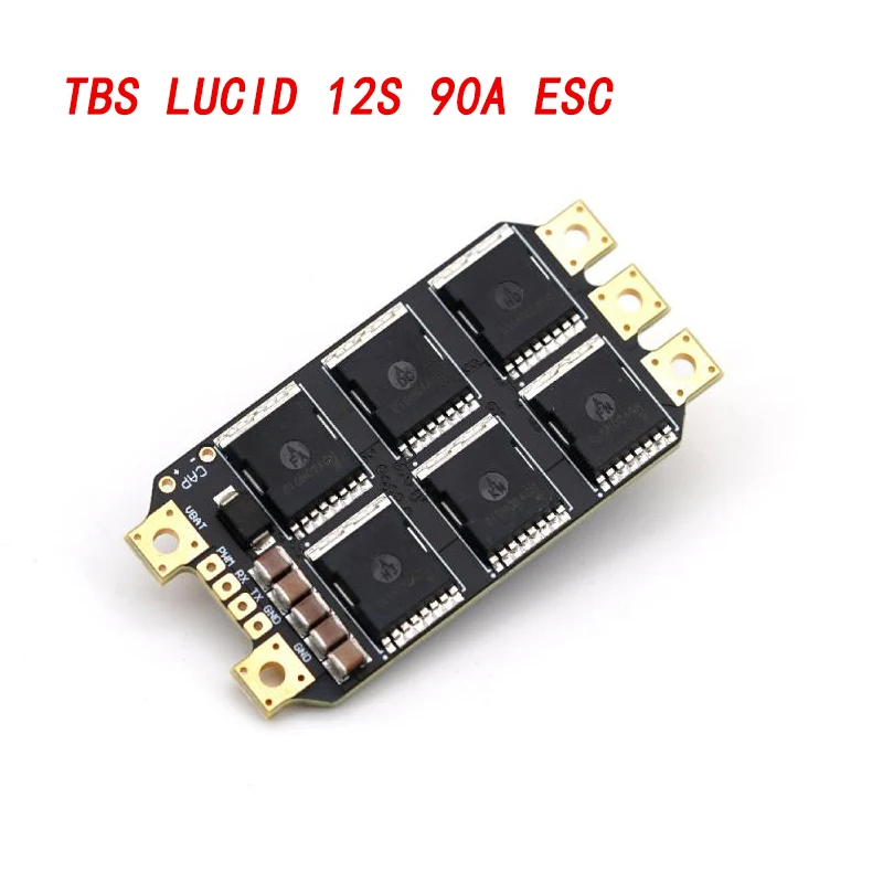 Détail des soudures et composants électroniques du TBS Lucid ESC pour drone haute puissance